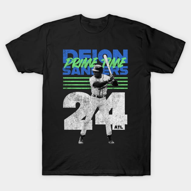 Deion Braves 02 T-Shirt by KC Designs